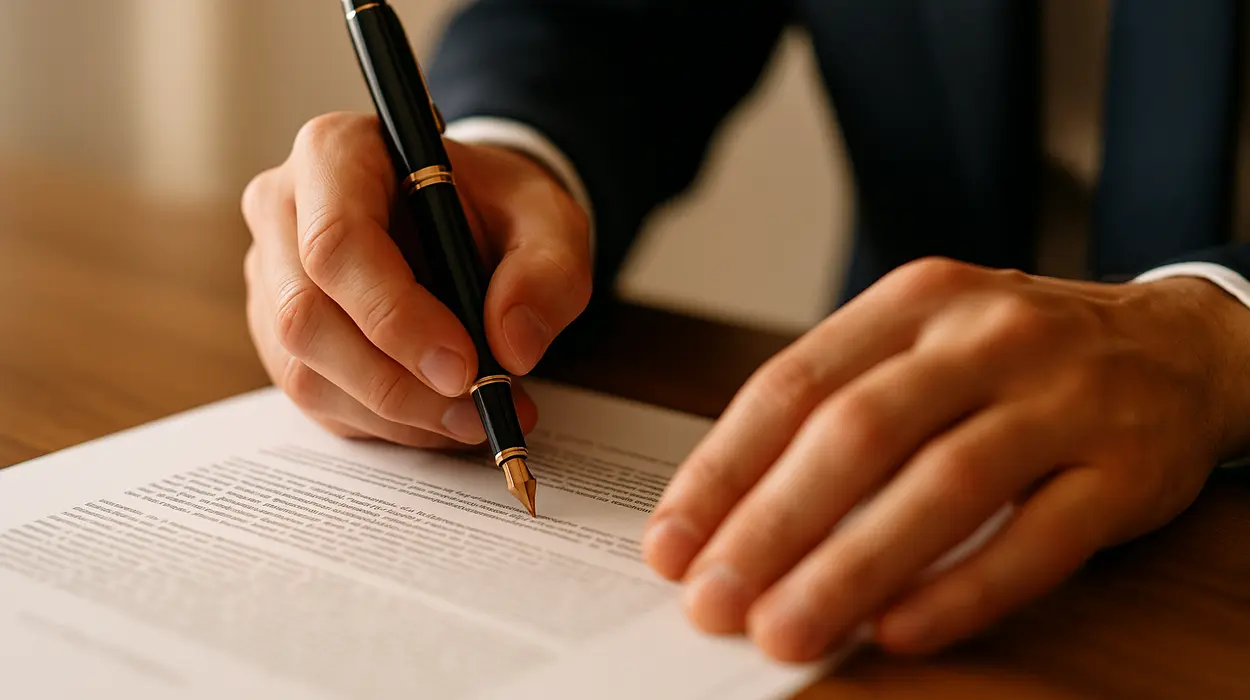 a lawyer using a pen to highlight a document from Menes Lemon Law Firm in Key Biscayne, FL - Key Biscayne FL