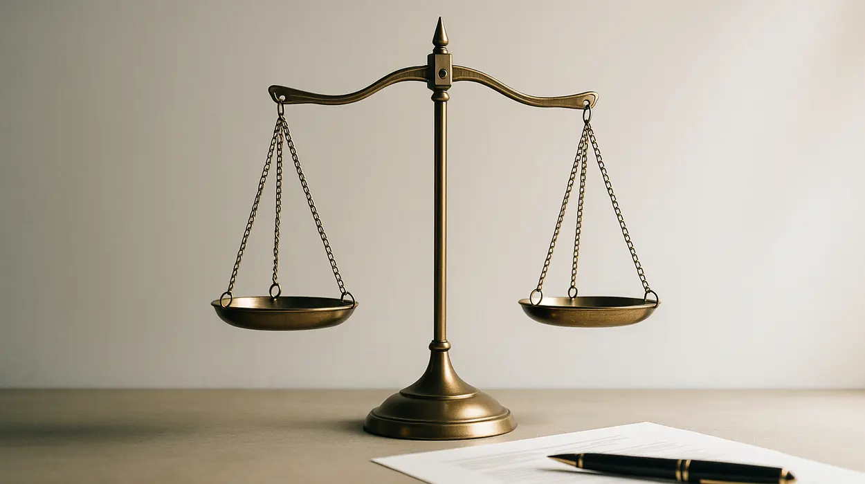 a scale of justice with some legal documents next to it from Menes Lemon Law Firm in Miami, FL - Lemon law for Toyota Vehicles