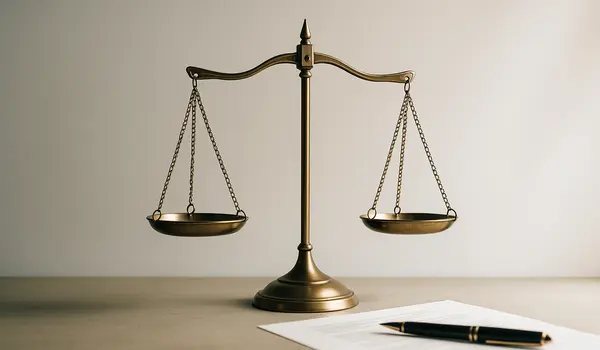 a scale of justice with some legal documents next to it from Menes Lemon Law Firm in Miami Gardens, FL - Miami Gardens FL