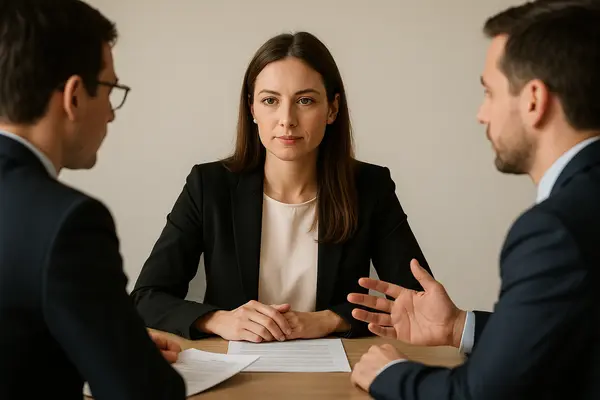 3 lawyers in an office discussing a legal case from Menes Lemon Law Firm in Miami, FL - What to avoid before applying for lemon law